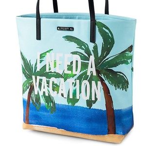 kate spade Bon Shopper I Need A Vacation Tote